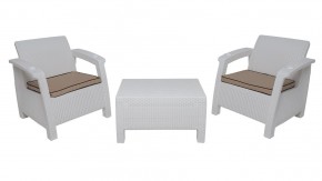Комплект уличной мебели Yalta Premium Terrace Triple Set (Ялта) белый (+подушки под спину) в Муравленко - muravlenko.mebel24.online | фото 6