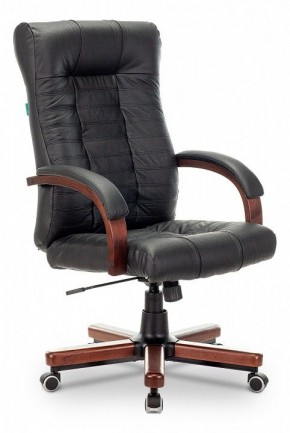 Кресло для руководителя KB-10WALNUT/B/LEATH в Муравленко - muravlenko.mebel24.online | фото