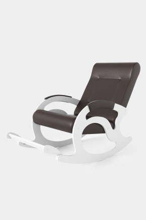 Кресло-качалка Тироль 12-К-В (экокожа/белые) ВЕНГЕ в Муравленко - muravlenko.mebel24.online | фото 2