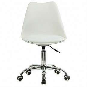 Кресло стул BRABIX "Eames MG-310 CH", хром, пластик белый, экокожа белая, 532923 в Муравленко - muravlenko.mebel24.online | фото 1