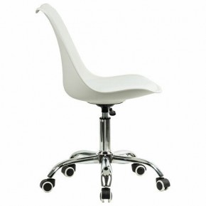 Кресло стул BRABIX "Eames MG-310 CH", хром, пластик белый, экокожа белая, 532923 в Муравленко - muravlenko.mebel24.online | фото 3