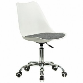 Кресло стул BRABIX "Eames MG-310 CH", хром, пластик белый, ткань серая, 532924 в Муравленко - muravlenko.mebel24.online | фото 2