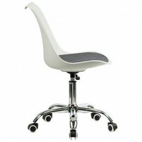 Кресло стул BRABIX "Eames MG-310 CH", хром, пластик белый, ткань серая, 532924 в Муравленко - muravlenko.mebel24.online | фото 3