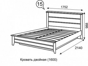 Кровать 1600 с ПМ София 15 в Муравленко - muravlenko.mebel24.online | фото 3