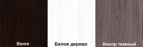 Кровать-чердак Пионер 1 (800*1900) Белое дерево, Анкор темный, Венге в Муравленко - muravlenko.mebel24.online | фото 3