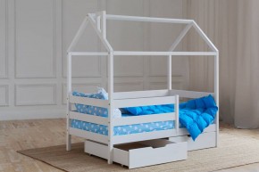 Кровать-домик 80*160 Белый в Муравленко - muravlenko.mebel24.online | фото 3