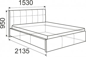 Кровать Изабелла с латами Newtone cacao 1400x2000 в Муравленко - muravlenko.mebel24.online | фото 5