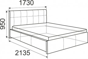 Кровать Изабелла с латами Newtone cacao 1400x2000 в Муравленко - muravlenko.mebel24.online | фото 6