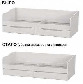 Кровать КР 1 Серия 2 + основание ДСП Лайт 0.9х2.0 (Ясень Анкор светлый) в Муравленко - muravlenko.mebel24.online | фото 2