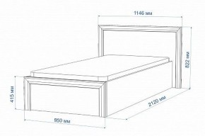 Кровать односпальная Нобиле Кр-90 в Муравленко - muravlenko.mebel24.online | фото 2