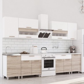 Кухня Айсбери 2.4 м (Белый/Дуб Сонома) в Муравленко - muravlenko.mebel24.online | фото