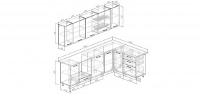 Кухонный гарнитур Антик 2600*1600 (Стол. 26мм) в Муравленко - muravlenko.mebel24.online | фото 2