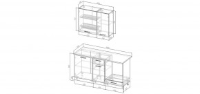 Кухонный гарнитур Белый Глянец 1600 (Стол. 38мм) в Муравленко - muravlenko.mebel24.online | фото 2