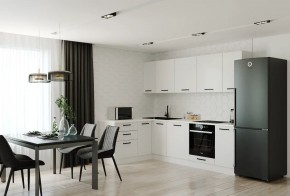 Кухонный гарнитур Белый Глянец 2600*1600 (Стол. 38мм) в Муравленко - muravlenko.mebel24.online | фото