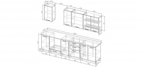 Кухонный гарнитур Белый Глянец 2800 (Стол. 38мм) в Муравленко - muravlenko.mebel24.online | фото 2