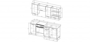 Кухонный гарнитур Каппучино  2000 (Стол. 26мм) в Муравленко - muravlenko.mebel24.online | фото 2