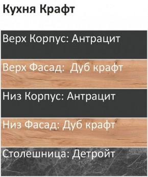 Кухонный гарнитур Крафт 2200 (Стол. 38мм) в Муравленко - muravlenko.mebel24.online | фото 3