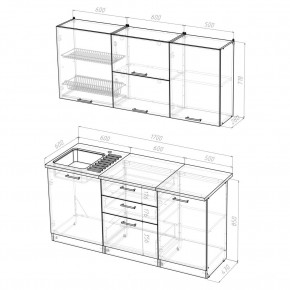 Кухонный гарнитур Лира Экстра 1700 в Муравленко - muravlenko.mebel24.online | фото 4