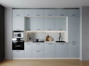 Кухонный гарнитур Смоки 3400 (Стол. 26мм) в Муравленко - muravlenko.mebel24.online | фото