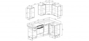 Кухонный гарнитур Старое Дерево 2000*1200 (Стол. 26мм) в Муравленко - muravlenko.mebel24.online | фото 2