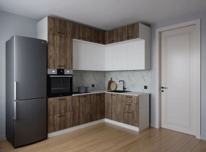 Кухонный гарнитур Старое Дерево 2200*1700 (Стол. 26мм) в Муравленко - muravlenko.mebel24.online | фото