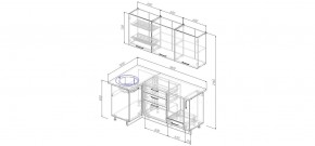 Кухонный гарнитур угловой Капри 1000*1800 (Стол. 38мм) в Муравленко - muravlenko.mebel24.online | фото 2