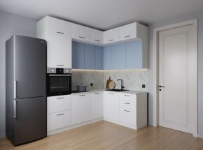 Кухонный гарнитур угловой Капри 2200*1700 (Стол. 38мм) в Муравленко - muravlenko.mebel24.online | фото