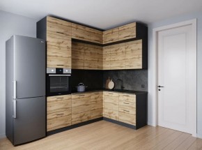 Кухонный гарнитур угловой Крафт 2200*1700 (Стол. 38мм) в Муравленко - muravlenko.mebel24.online | фото 2