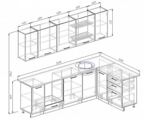 Кухонный гарнитур угловой Пайн 2600х1600 (Стол. 38мм) в Муравленко - muravlenko.mebel24.online | фото 2