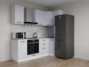 Кухонный гарнитур угловой Смоки 2200*1000 (Стол. 26мм) в Муравленко - muravlenko.mebel24.online | фото