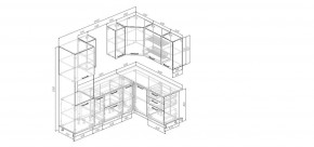 Кухонный гарнитур угловой Смоки 2400*1600 (Стол. 38мм) в Муравленко - muravlenko.mebel24.online | фото 2