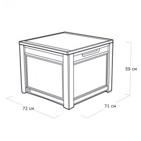 Квадратный сундук Cube Rattan 208 л в Муравленко - muravlenko.mebel24.online | фото 5