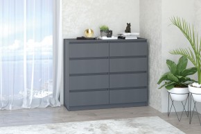 МС "Хилтон" Комод №3 1200 (8 ящ.) графит в Муравленко - muravlenko.mebel24.online | фото