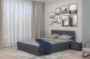 МС "Хилтон" Кровать 1,6 (графит) в Муравленко - muravlenko.mebel24.online | фото