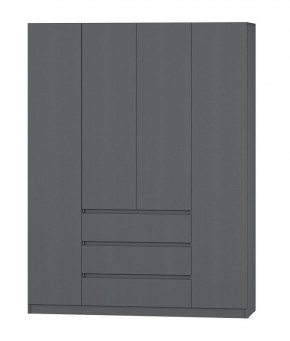 МС "Хилтон" Шкаф №1 1600 (Графит) в Муравленко - muravlenko.mebel24.online | фото 2