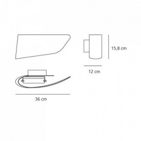 Накладной светильник Artemide  1230030A в Муравленко - muravlenko.mebel24.online | фото 2