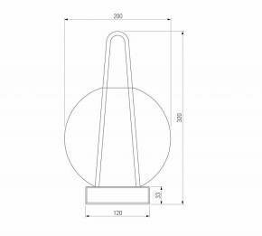 Настольная лампа декоративная Eurosvet Frasco 80507/1 черный в Муравленко - muravlenko.mebel24.online | фото 3