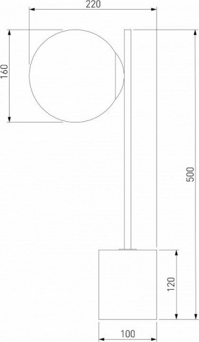Настольная лампа декоративная Eurosvet Marbella 01157/1 черный в Муравленко - muravlenko.mebel24.online | фото 3