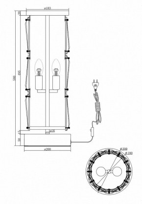 Настольная лампа декоративная Maytoni Puntes MOD043TL-02CH в Муравленко - muravlenko.mebel24.online | фото 4