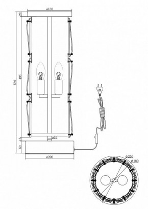 Настольная лампа декоративная Maytoni Puntes MOD043TL-02G в Муравленко - muravlenko.mebel24.online | фото 3