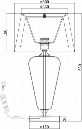 Настольная лампа декоративная Maytoni Verre Z005TL-01CH в Муравленко - muravlenko.mebel24.online | фото 4