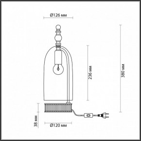 Настольная лампа декоративная Odeon Light Bell 4892/1T в Муравленко - muravlenko.mebel24.online | фото 6