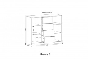 НИКОЛЬ 8 Комод в Муравленко - muravlenko.mebel24.online | фото 2