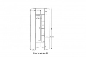 ОЛЬГА-МИЛК 9.2 Шкаф угловой с зеркалом в Муравленко - muravlenko.mebel24.online | фото 2