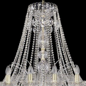 Подвесная люстра Bohemia Ivele Crystal 1411 1411/24/460/G в Муравленко - muravlenko.mebel24.online | фото 4