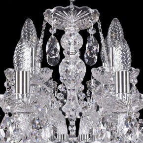 Подвесная люстра Bohemia Ivele Crystal 1411 1411/8+4/195/Ni в Муравленко - muravlenko.mebel24.online | фото 4