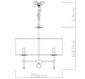 Подвесная люстра Divinare Candela 1162/01 LM-5 в Муравленко - muravlenko.mebel24.online | фото 4