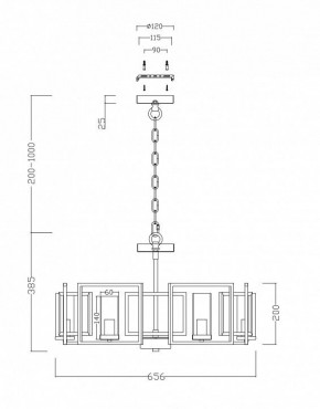 Подвесная люстра Maytoni Bowi H009PL-06G в Муравленко - muravlenko.mebel24.online | фото 4