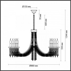 Подвесная люстра Odeon Light Capel 5063/10 в Муравленко - muravlenko.mebel24.online | фото 5