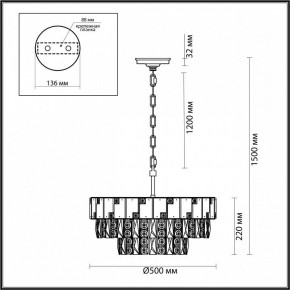 Подвесная люстра Odeon Light Chessi 5076/11 в Муравленко - muravlenko.mebel24.online | фото 5